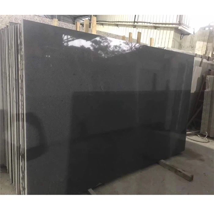G654 granite impala black granite slab