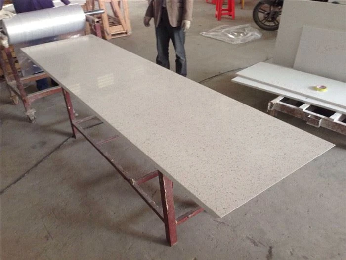 quartz countertops white sparkle polished