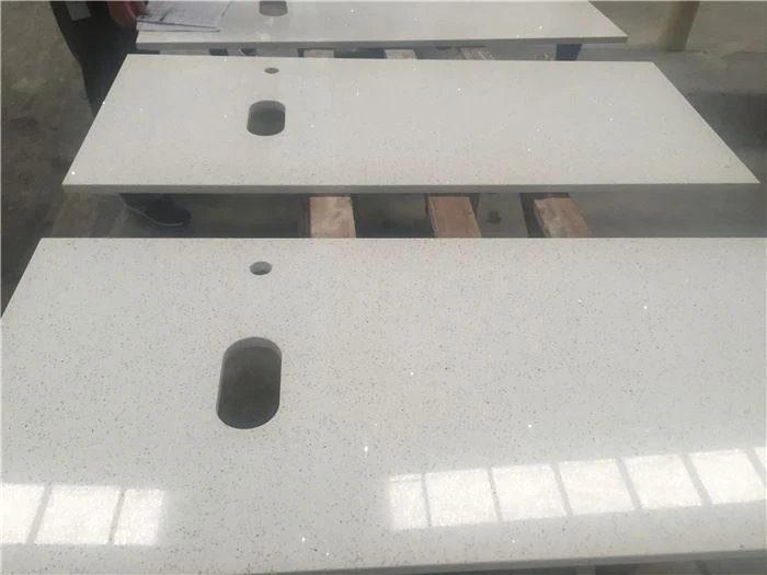 starlightwhite quartz bathroom vanity top