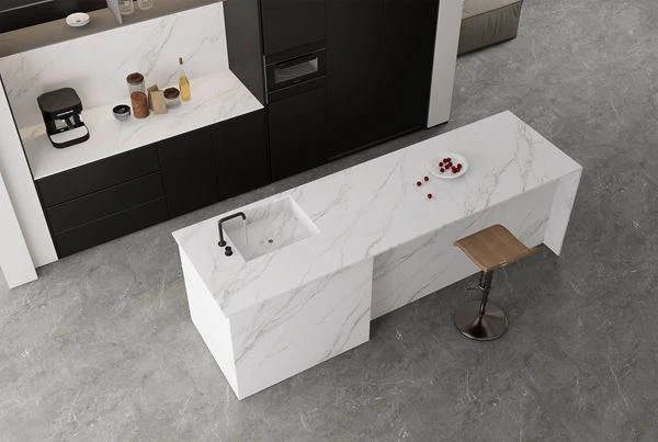 Bianco Statuario Countertops Cloch Sintéirithe