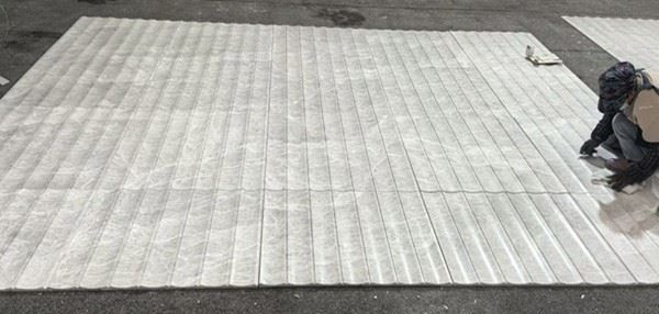 Fluted Marble Tile