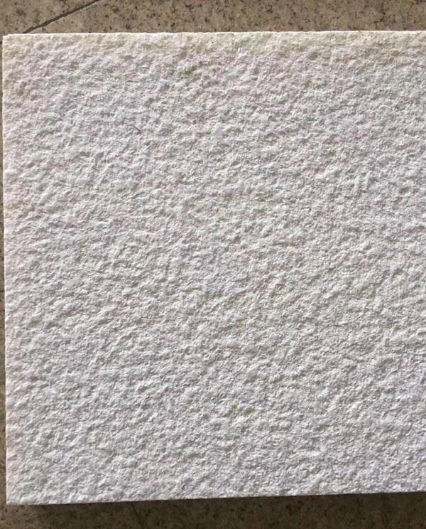 Pearl White Granite bush-hammered