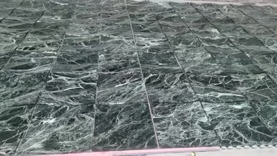 Tíl marmair glas verde