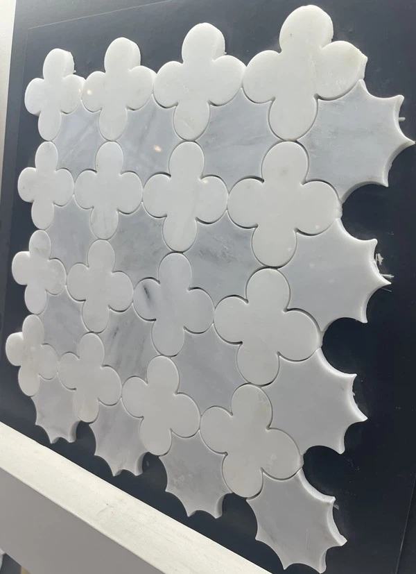 Water Jet Cut Marble Mosaic wall Tile